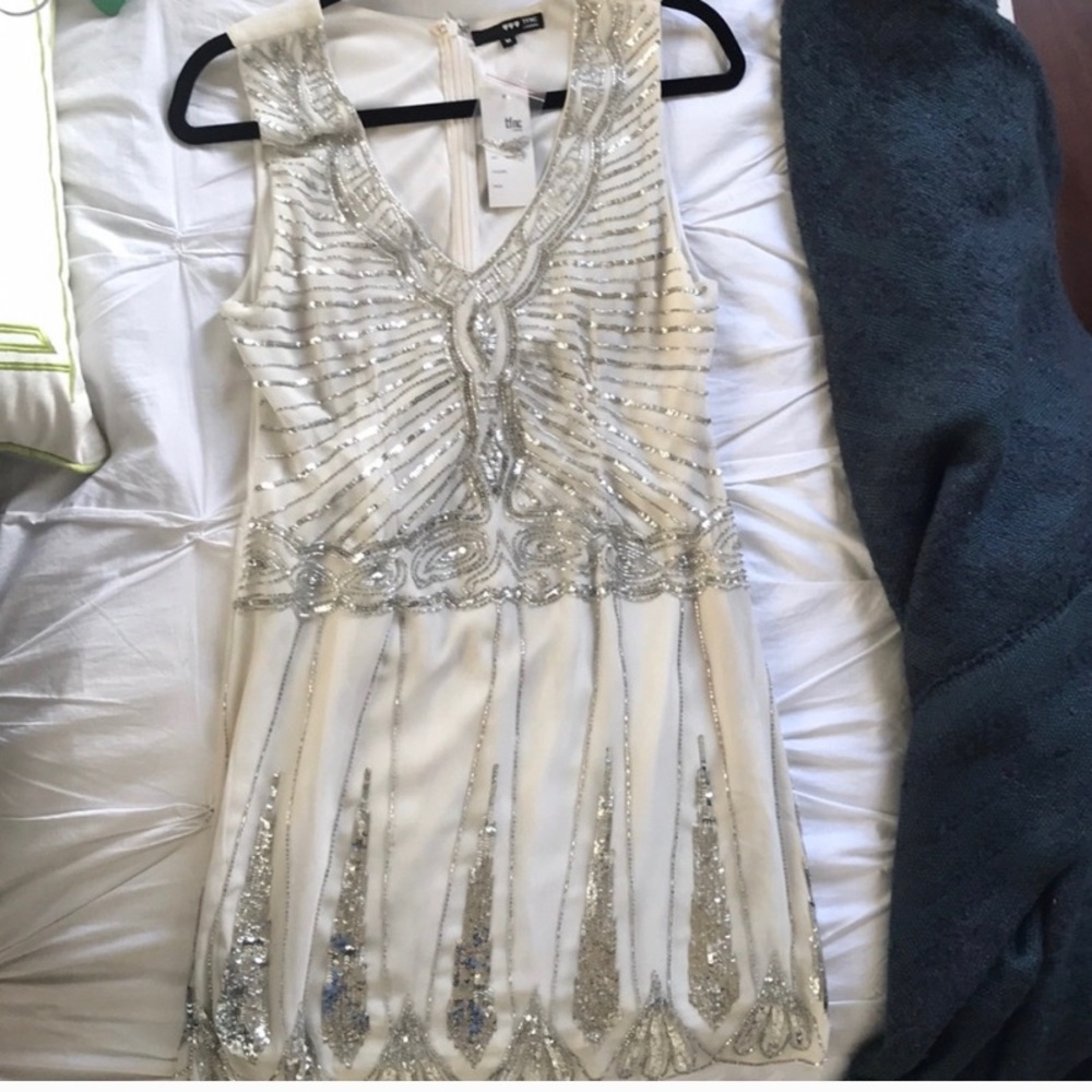 White Sequin Dress NWT